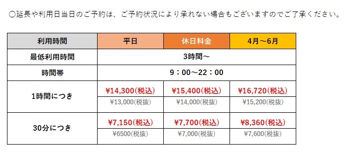 料金プラン説明