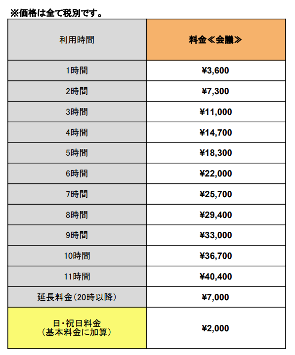 料金プラン説明