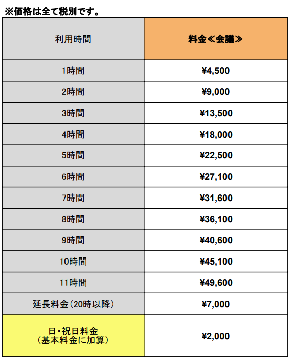 料金プラン説明